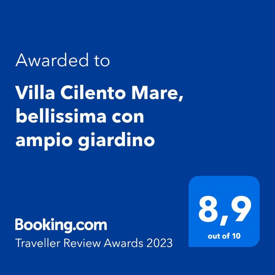 Villa Cilento Mare, Bellissima Con Ampio Giardino Capitello Exterior foto